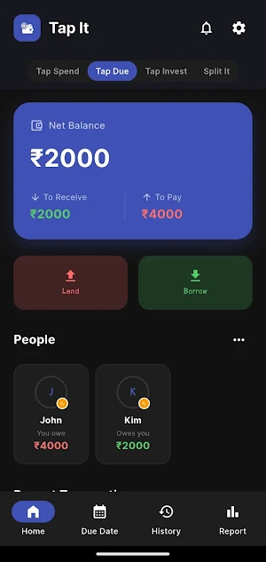 TapIt - Money Manager Screenshot 3