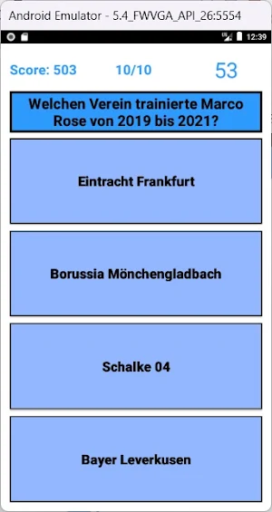Fußball Quiz Deutschland Screenshot 1