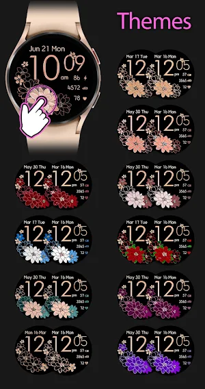 Golden Floral Watch Screenshot 1