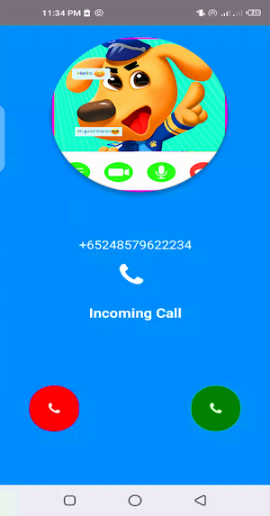Sheriff Labrador video call Screenshot 2