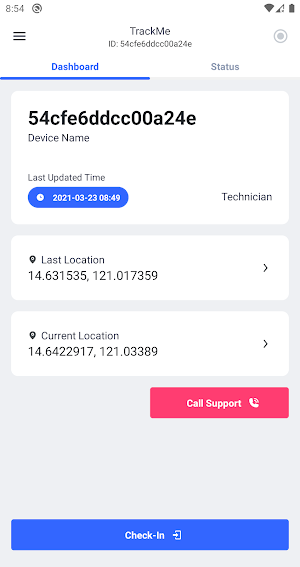 Trackme Screenshot 1