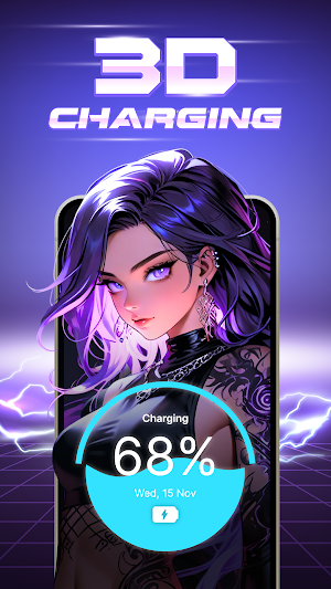 3D Battery Charging Animation Screenshot 0