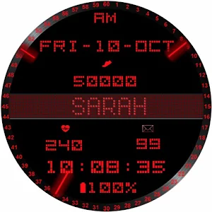 Animated Name Watch Face SARAH Screenshot 0