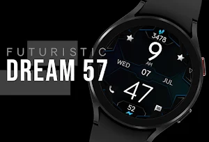 Dream 57 Futuristic Watch Face Screenshot 0