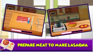 Beef Lasagna Maker Kitchen: Pasta Cooking Games Screenshot 3