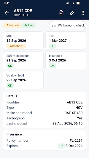 OperatorCompliance Screenshot 1