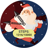 Santa Steps Face