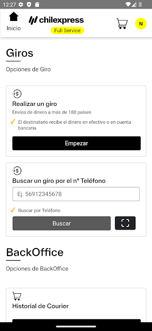 Full Service Chilexpress Screenshot 1