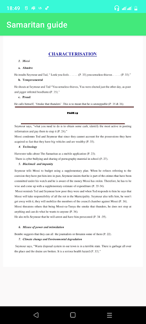 The samaritan setbook guide Screenshot 1