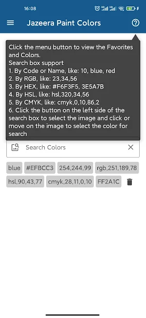 Jazeera Paint Colors Screenshot 0