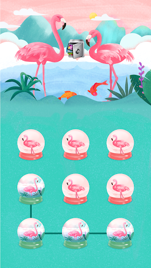 AppLock Theme Flamingo Screenshot 0