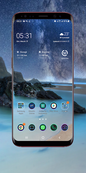 Starry Sky Wallpaper Screenshot 0