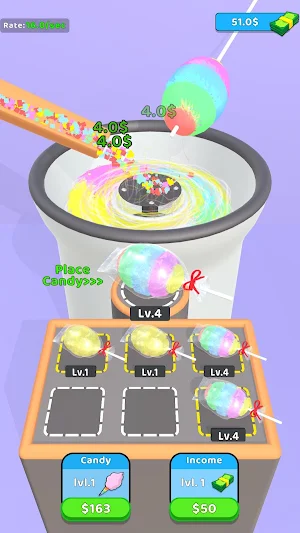 Cotton Candy Idle Screenshot 3