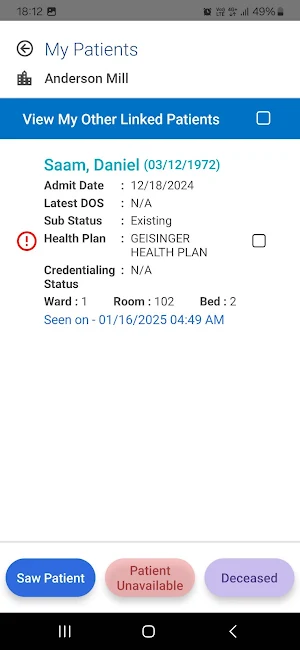 LTC Visit Tracker Screenshot 2