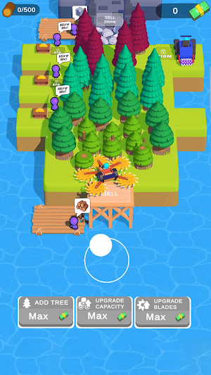 Mini harvest : wood & stone Screenshot 3