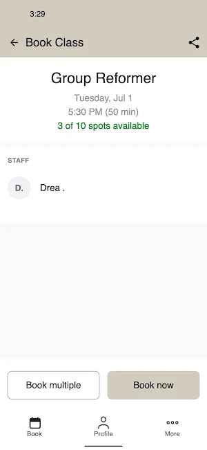 Athletica Pilates Screenshot 2