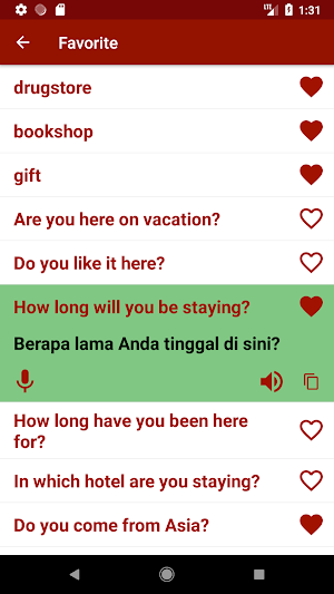 Learn Indonesian Free Offline For Travel Screenshot 2