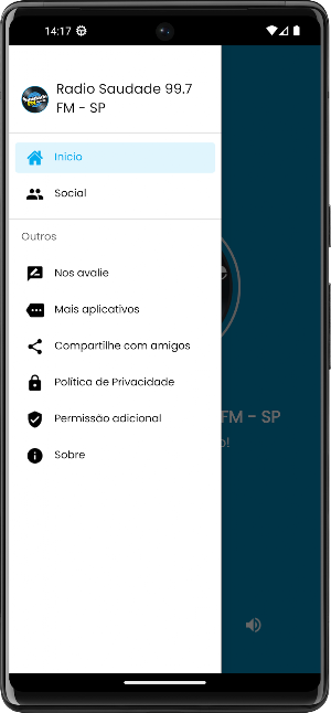 Rádio Saudade 99.7FM Santos SP Screenshot 1