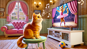 Cat VS Angry Gran Simulator 3D Screenshot 2