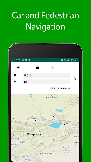 Kyrgyzstan Offline Map and Travel Guide Screenshot 1