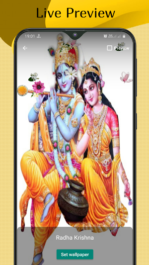 Radhe Krishna Live Wallpaper Screenshot 2