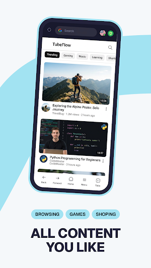 Flint Browser Screenshot 1