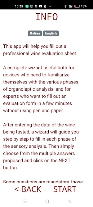 Wine Tasting Screenshot 1