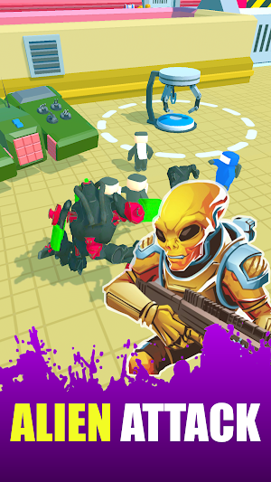 Alien Attack Idle Simulator 3D Screenshot 0