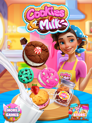 Cookies and Milk Cooking Screenshot 0
