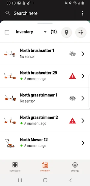 Husqvarna Fleet Services Screenshot 1