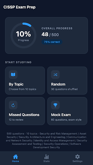 CISSP Exam Prep Screenshot 0