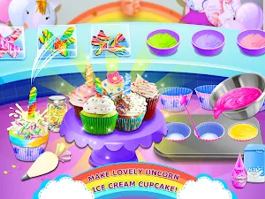 Rainbow Ice Cream - Unicorn Party Food Maker Screenshot 2