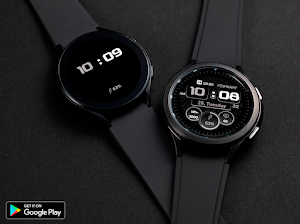 Black Tech Watch Face Screenshot 2