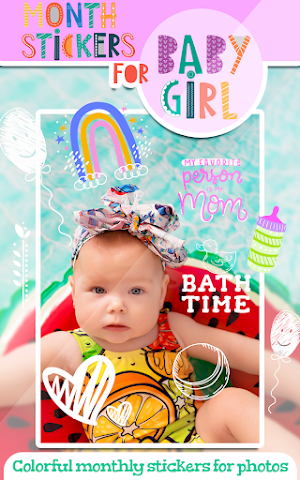 Month Stickers for Baby Girl Screenshot 3