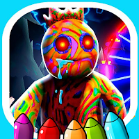 Red rainbow Friend Coloring 3
