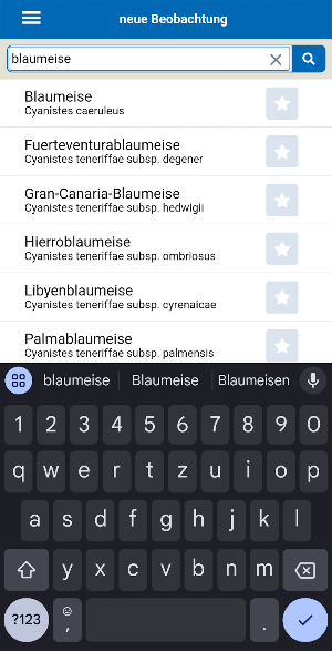 NABU|naturgucker Meldeapp Screenshot 1