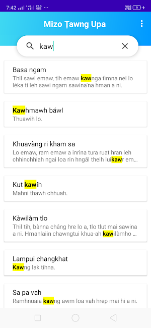Mizo Ṭawng Upa(Ace) Screenshot 1