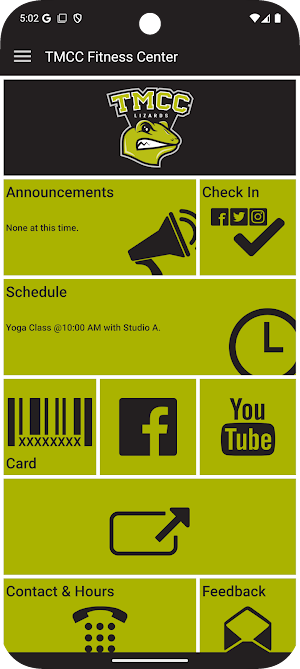 TMCC Fitness Center Screenshot 1