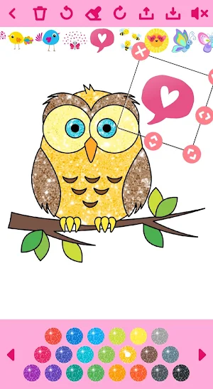 Kids Coloring Game Glitter 🎨 Screenshot 3