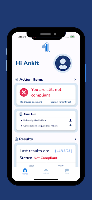 Patient First.AI VacTrack Screenshot 1