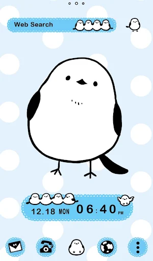 Birds Wallpaper Silver-throated Dasher Theme Screenshot 0