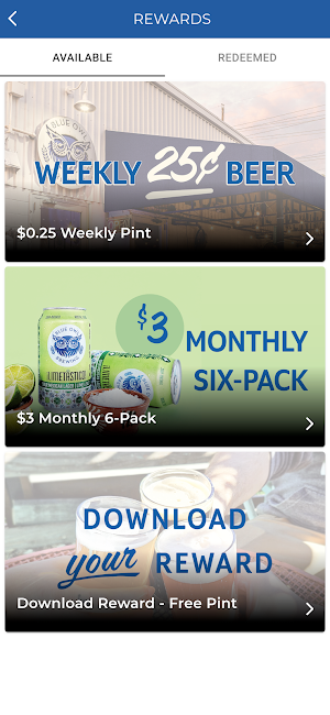 Blue Owl Brewing Screenshot 2