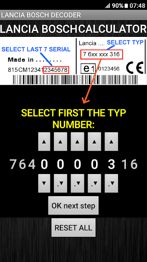 Bosch Lancia Radio Code Decoder Screenshot 0