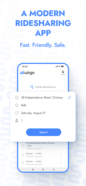 Wirgo: Carpool & Rideshare Screenshot 0