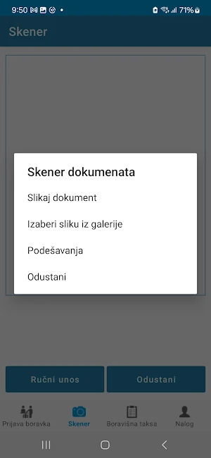 Prijava boravka Screenshot 3