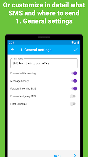 Automatically forward SMS to your PC/phone Screenshot 2