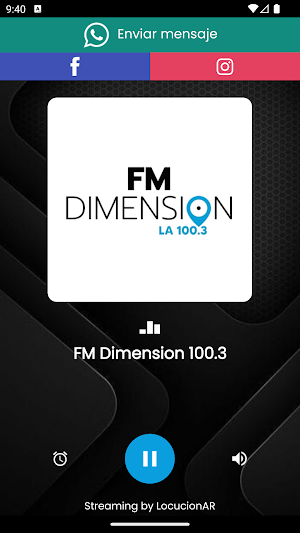 FM Dimension 100.3 Screenshot 0