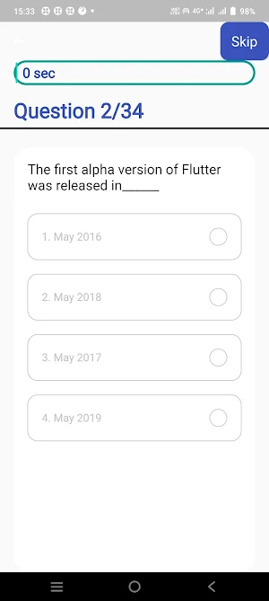 Flutter Quiz Questions Screenshot 2