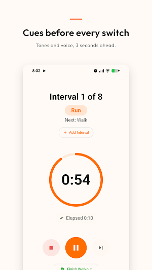 Cadence: Run Walk Timer Screenshot 1