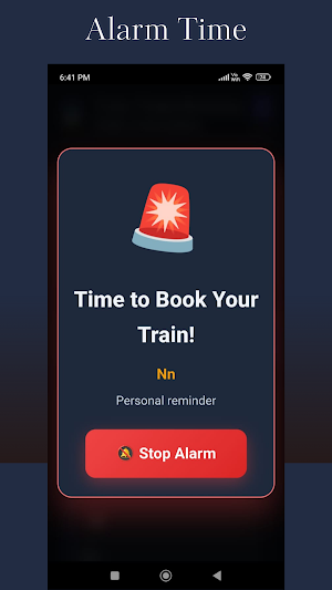 Train Ticket Booking Date Cal Screenshot 3